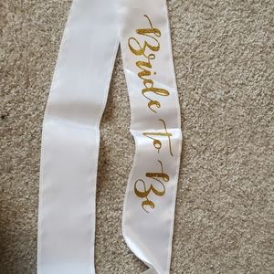 "Bride To Be" Sash